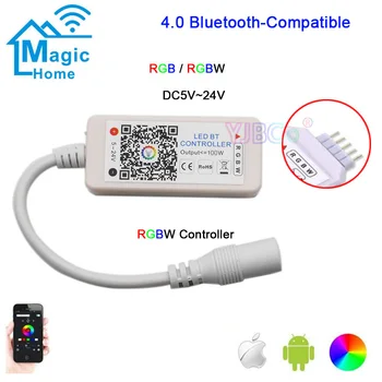 Bluetooth Беспроводной WiFi Пульт Дистанционного управления Одноцветный/RGBW/RGB/24 Клавиши RGB 1 или 2 Порта Выхода/ИК Пульт дистанционного управления RGB/RGBW LED Контроллер