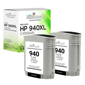 2pk Для HP 940 XL Черный Чернильный Картридж Officejet Pro 8500