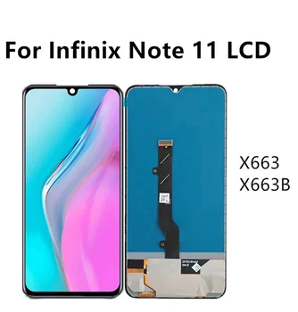 Для Infinix Note 11 ЖК-дисплей X663 с сенсорным экраном, дигитайзер Для Infinix Note11 X663B ЖК-дисплей