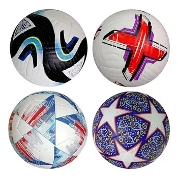 Футбольный мяч размером 5, спортивный мяч из искусственной кожи с бесшовной строчкой, матч-мяч для игровых тренировок, игр в помещении и на открытом воздухе