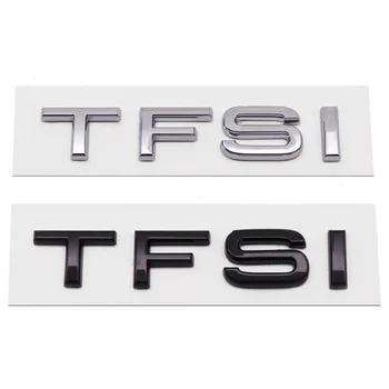 3D ABS Черный Логотип TFSI Буквы Эмблема Багажника Автомобиля Значок Для Audi A3 A4 A5 A6 A7 A8 Q2 Q3 Q5 Q7 Q8 TFSI Наклейка Аксессуары