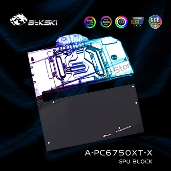Водяной блок графического процессора Bykski A-PC6750XT-X Для видеокарты PowerColor Radeon RX6750XT Red Devill /с Радиатором Объединительной платы 5V/12V