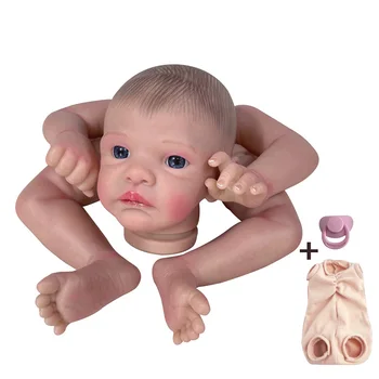 16-дюймовый набор кукол-реборнов с новым лицом, нарисованные Хенли Незаконченные детали куклы, реалистичные Игрушки для новорожденных, подарок для девочек