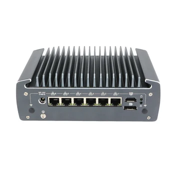 Брандмауэр HUNSN Micro, мини-ПК, RX10 /RX10k, pfsense, VPN, ПК-маршрутизатор, AES-NI, 6 x 2.5GbE I225-V B3, HDMI, DP, COM, слот для SIM-карты, TPM2.0