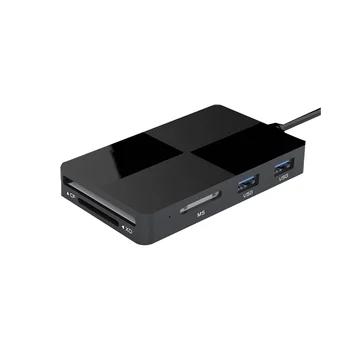8-В-1 USB C Концентратор USB 3.0 Мультикардридер CF/SD/TF/XD/MS Адаптер для карт памяти, для портативных ПК Micro-SD Micro-SDXC SDHC