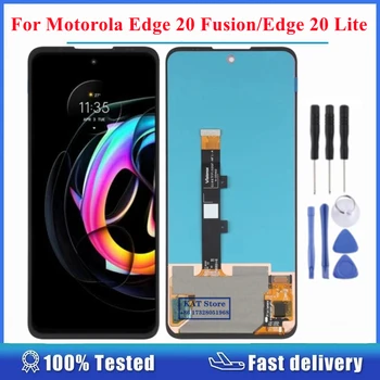 Для Motorola Moto Edge 20 Fusion Edge 20 Lite 2021 Замена сенсорного ЖК-дисплея с цифровым преобразователем в полной сборке