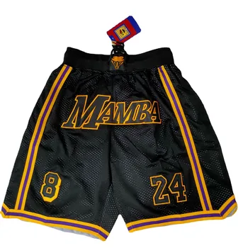 Летние мужские баскетбольные шорты с вышивкой, карман на молнии, Дышащие Свободные Удобные спортивные брюки на открытом воздухе