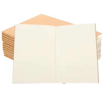 Блокнот Записные книжки Журнал Крафт-бланк объемной бумаги на спирали формата А4 Мини-карманный дневник формата А6 Коричневый Без подкладки для путешественников