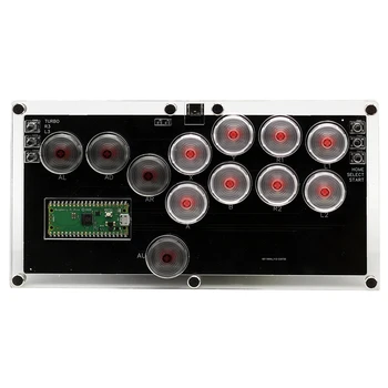 Аркадный 12-клавишный игровой контроллер Hitbox Fightstick Mini Hitbox для файтингов, механическая кнопка для ПК PS4, ПЕРЕКЛЮЧАТЕЛЬ STEAM