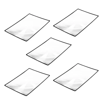 5-Кратная листовая лупа для чтения, увеличительное стекло с 3-кратным увеличением, черное