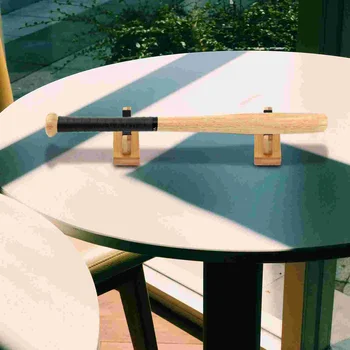 Бейсбольный кронштейн Держатель для дисплея с битой, поддерживающий горизонтальную деревянную подставку, прочные кронштейны для настенных полок
