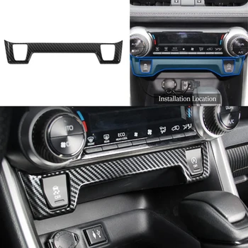 Управление переключателем обогрева сидений, Декоративная накладка для Toyota RAV4 2019-2022 ABS из углеродного волокна