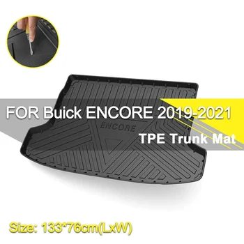 Коврик для задней крышки багажника автомобиля Резиновый TPE Нескользящий Водонепроницаемый Грузовой лайнер Аксессуары для Buick ENCORE 2019-2021