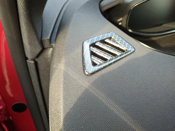Для Peugeot 3008 GT 2017-2020 2021 ABS Выпускное отверстие для кондиционера из углеродного волокна, отделка вентиляционной крышки переменного тока, Аксессуары для интерьера автомобиля, Стайлинг