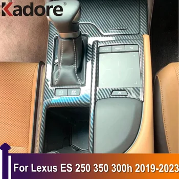 Для Lexus ES 250 350 300h 2019-2021 2022 2023 Панель коробки переключения передач, Накладные планки, Декоративная наклейка на автомобиль, АБС-карбоновое волокно