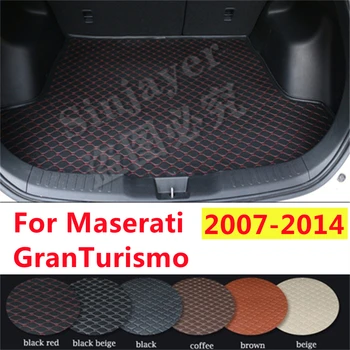 Коврик Для Багажника Автомобиля SJ, Специально Подходящий Для Maserati Grantismo 2014 2013 2012 2011 10 09 08 AUTO Tail Boot Tray Cargo Carpet Pad Protector
