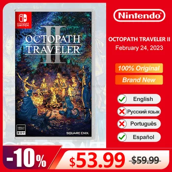 OCTOPATH TRAVELER II Предлагает игры Nintendo Switch в 100% официальном жанре физической карточной RPG для игровой консоли Switch OLED Lite