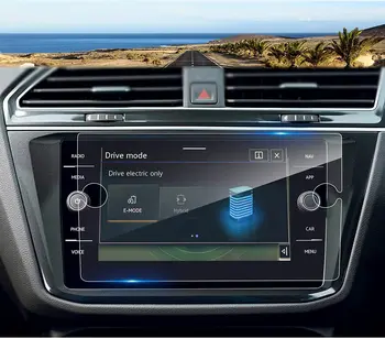 Пленка из закаленного стекла для Volkswagen Tiguan MK2 2017 2018 8-дюймовый автомобильный информационно-развлекательный радиоприемник GPS-навигация Протектор экрана приборной панели