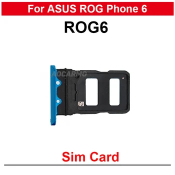 Для ASUS ROG Phone 6 ROG6 Sim-карта Держатель лотка Sim-карты Гнездо для ремонта Запасных частей