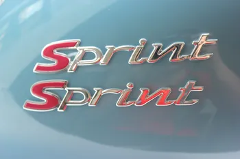 Наклейки для мотоциклов, 3D Стерео логотип, графический комплект серебристого цвета для Vespa Sprint
