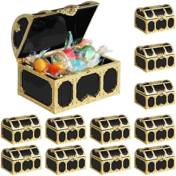 Сундуки с сокровищами Коробки конфет Пиратские коробки с угощениями Подарочная коробка конфет на свадьбу в День рождения Украшение для вечеринки в честь Хэллоуина