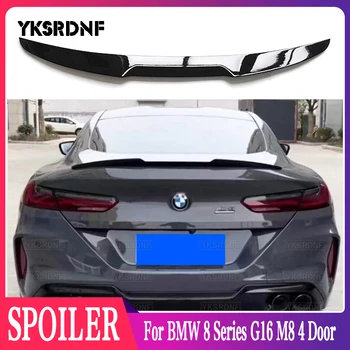 Для BMW 8 Серии G16 M8 4 Двери 2018 2019 2020 2021 2022 Спойлер ABS Глянцевый Черный/Карбоновый Вид Задний Спойлер Багажника Крыло