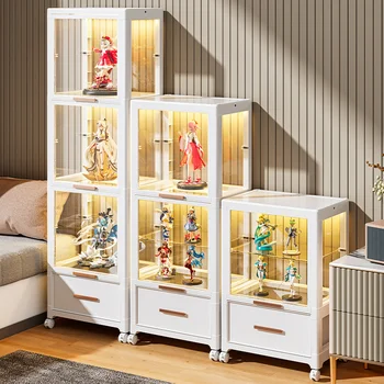 Простой и прозрачный Пылезащитный Ручной шкаф-витрина, Ящик для хранения игрушек Lego, Ящик для сортировки закусок в гостиной, кабинете