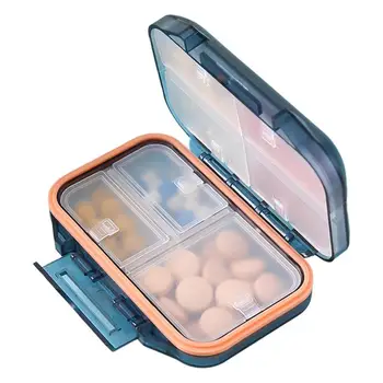 Коробка для таблеток, большая вместительная компактная коробка для лекарств, органайзеры для лекарств для школьного ранца, сумки через плечо, кошелька, рюкзака, чемодана, пальто