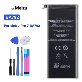  Новый 3000 мАч BA792 Сменные Аккумуляторы Для Meizu Pro 7 Pro7 M792Q M792C M792H BA791 Аккумулятор Для Телефона Bateria