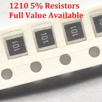 100ШТ SMD чип резистор 1210 2.4R/2.7R/3R/3.3R/3.6R Сопротивление 5% 2.4/2.7/3/3.3/3.6/ Ом Резисторы 2R4 2R7 3R3 K Бесплатная доставка