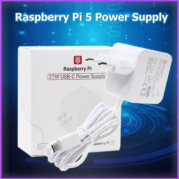 Официальный блок питания Raspberry Pi 5 мощностью 27 Вт Поддерживает стандарт PD USB-C PD 5.1V5A для RPI 5