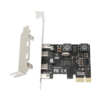 H4GA 2 порта USB Type-C PCIe Дополнительный адаптер USB C USB3.1 PCIEx1 Плата расширения