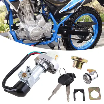 Модификация мотоцикла Вилка выключателя питания для Italika AT110 RT Со светодиодным мотоциклетным замком Комплект Сменных аксессуаров Инструменты