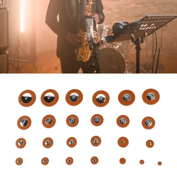 25шт Сменных накладок для альт-саксофона, комплект запасных частей для звукового отверстия для саксофона Ми-бемоль