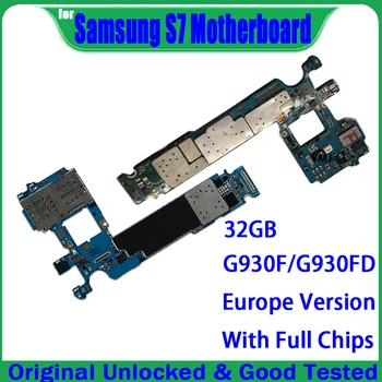 Бесплатная доставка 32 ГБ Материнская Плата Для Samsung Galaxy S7 G930F G930FD G930V/T/A/U/P S7 Edge G935F G935FD Материнская плата 100% Оригинал
