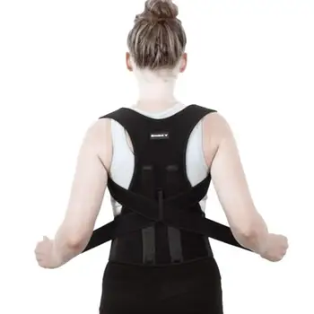 Бандаж для спины для мужчин и женщин, Носимый бандаж для спины с дышащей сеткой, выпрямитель для спины Для придания формы телу Для работы дома