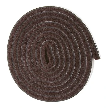 Самоклеящийся рулон из плотной войлочной ленты для твердых поверхностей (1/2 дюйма x 60 дюймов), коричневый