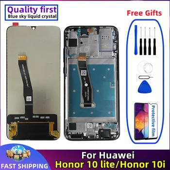 Для Huawei Honor 10 Lite 10i LX1 LX2 Оригинальный ЖК-дисплей с рамкой, дисплей мобильного телефона, замена сенсорного экрана, дигитайзер в сборе