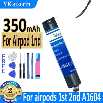 350 мАч YKaiserin Аккумулятор для Airpod 1 для Airpods 1st 2nd A1604 A1523 A1722 A2032 A2031 для Air Pods 1 2 GOKY93mW Bateria