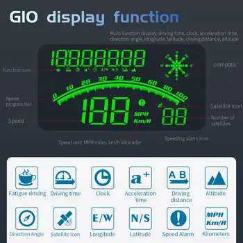 Автомобильный Головной дисплей G10 HUD 4-дюймовый Автоматический HUD