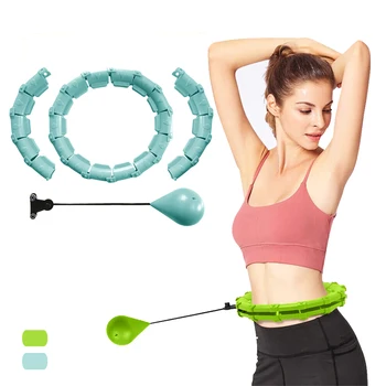 Утяжеленные регулируемые спортивные обручи Smart Hula Circle для упражнений для похудения Со съемными узлами