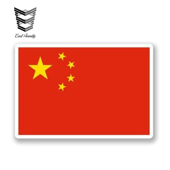EARLFAMILY 13см х 10см Китай Китайский Флаг Наклейка Виниловая Автомобильная Наклейка для Бампера Скейтборд Доска Для Серфинга Шлем Водонепроницаемый Стайлинг автомобиля