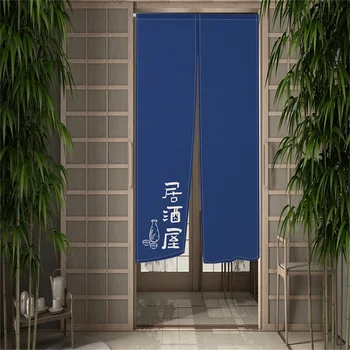 Японская занавеска для суши Izakaya, кухня, Норен, ванная комната, Полупрозрачная занавеска для спальни, гостиная, короткие дверные занавески
