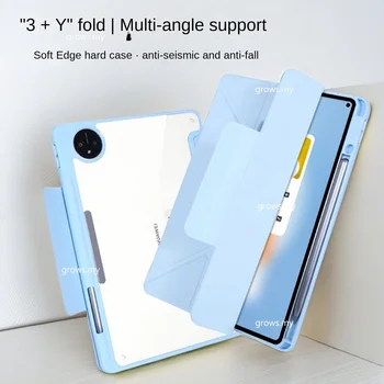 Прозрачный чехол с Y-образным кронштейном для OnePlus Pad Go 11.35 2023 OPPO Pad Air2 1 + pad 11.61 shell for Air 10.36 