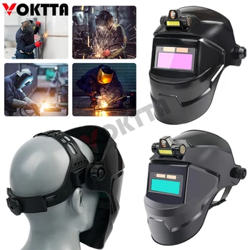Сварочная маска с автоматическим затемнением, солнечный сварочный шлем True Color, Интеллектуальный защитный экран для сварочной маски с автоматическим затемнением