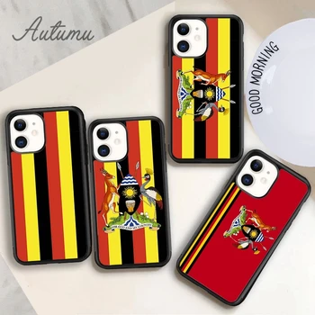 Тематический Чехол для Телефона с Национальным Флагом Уганды и Гербом для iPhone 15 SE2020 11 12 13 14 Pro Max mini XR XS 6 7 8 Plus coque Fundas