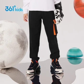 Спортивные штаны 361 Градус для мальчиков от 13 до 14 лет, брюки-карго в стиле пэчворк, весенне-осенние спортивные брюки с большими карманами