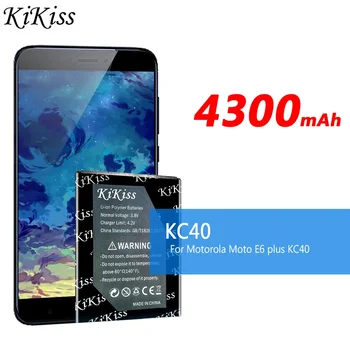 4300 мАч KiKiss KC40 KC 40 Аккумулятор для телефона Motorola Moto E6 plus XT2025-1 XT2025-2 E6plus Замена Bateria E6 +