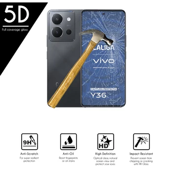 Защитное стекло для Vivo Y36 4G (4G) 6.64 full 5D защитная пленка из закаленного стекла для защиты экрана жесткостью 9H