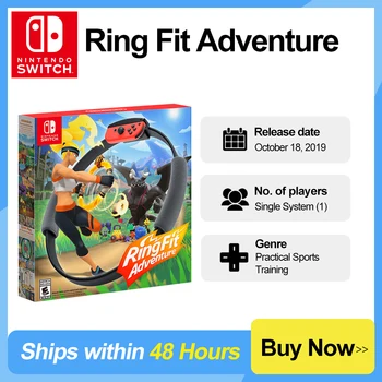 Игровые предложения Ring Fit Adventure Nintendo Switch Физическая игровая карта Жанр практической спортивной тренировки для консоли Nintendo Switch